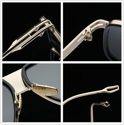 Gafas de sol aviador clásicas Ortekor | Gafas de sol para hombre con protección 100% UV | Elegante montura de aleación para una comodidad durante todo el día