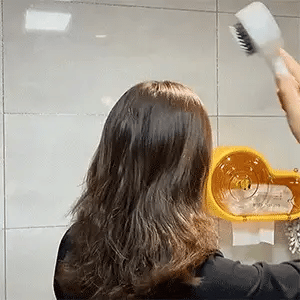 Cepillo de pelo autolimpiable con un clic, cojín de aire para masaje capilar y cerdas antiencrespamiento