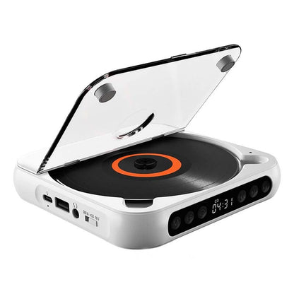 Rechargeable Disc Player with Bluetooth 5.3 Wireless Audio for Home Travel Study Music MP3 CD-R Support 3.5mm Headphone Jack USB-C Charging