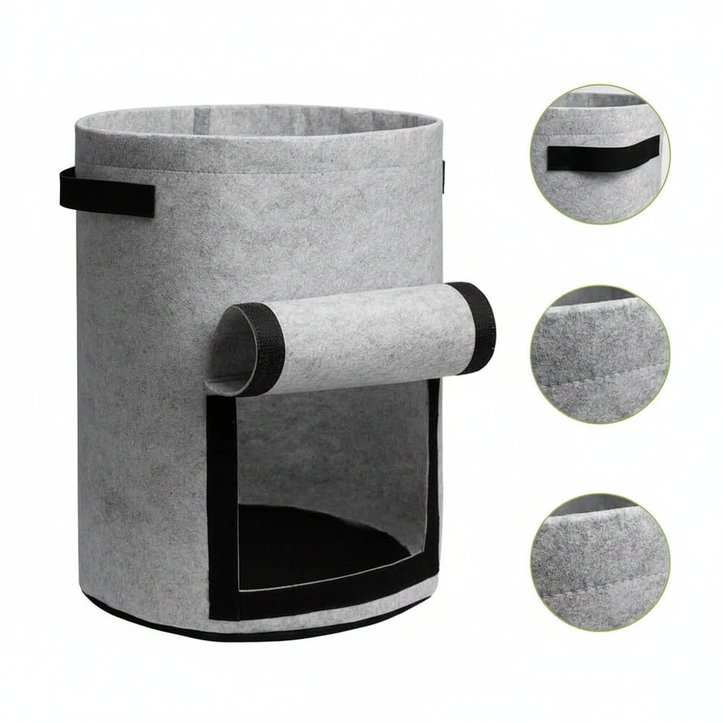 HARVESTROOT – Fabric Grow Bag Planter Set