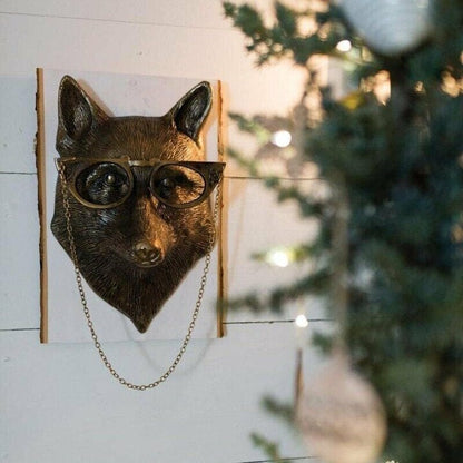 Decoración de pared de cabeza de animal 3D de vida silvestre para el hogar