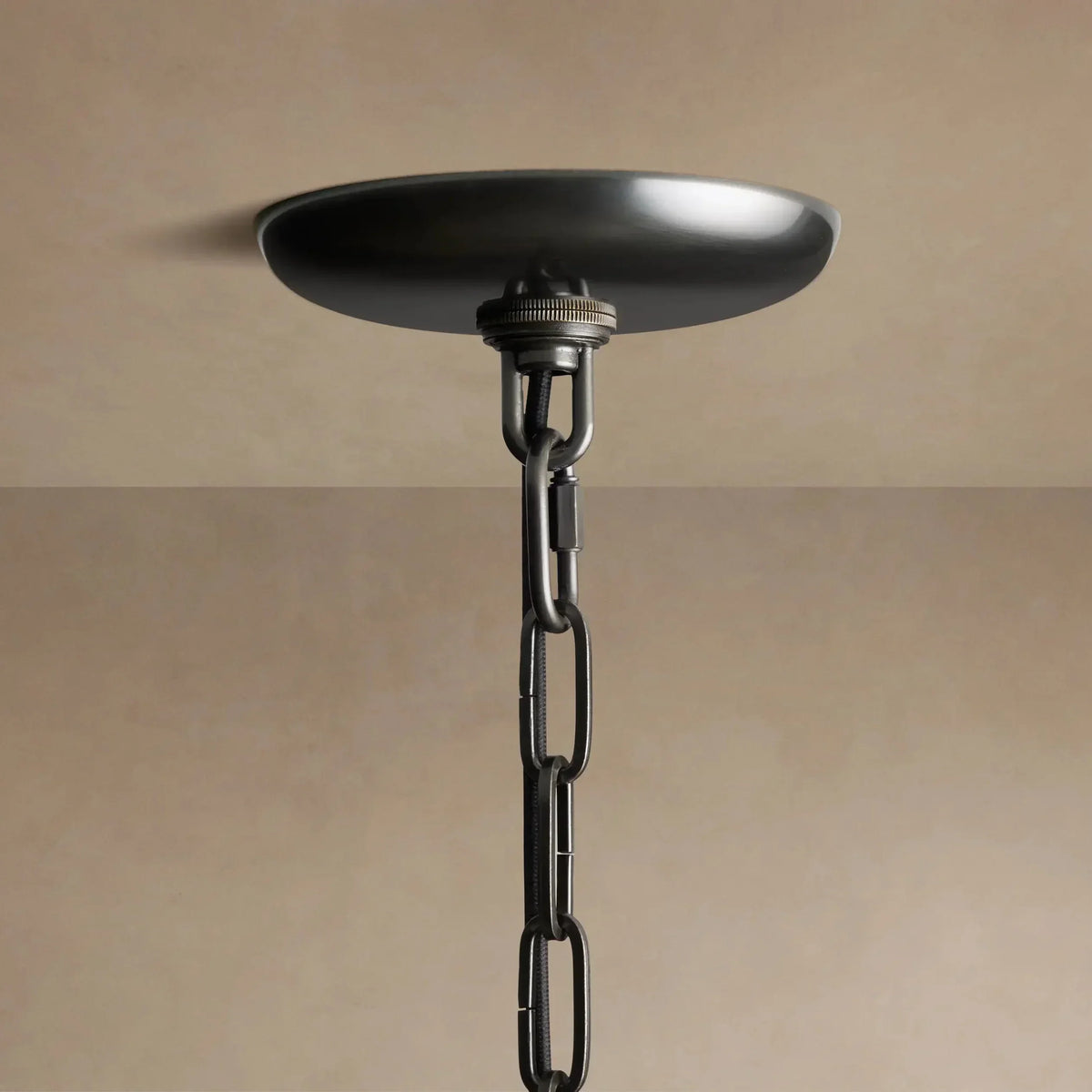 Curved Textured Glass Pendant Light with Metal Canopy for Dining Room Kitchen Island