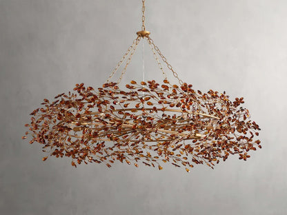 Round Multi-Light Statement Chandelier 39-60 in 6-12 Sockets Metal Crown for Dining Room Foyer Entryway Living Room