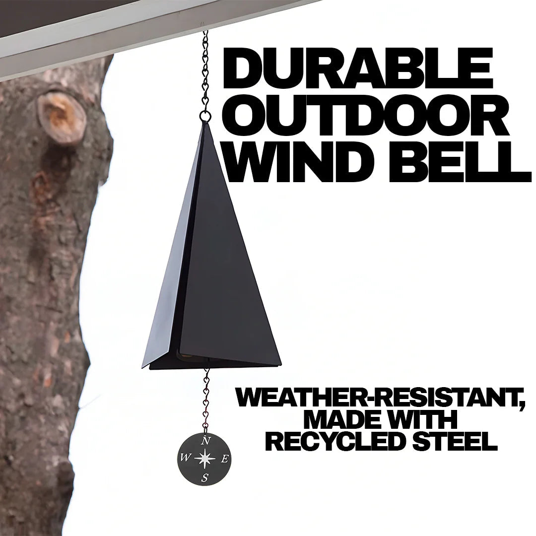 Elegant Outdoor Wind Chime Bell with Compass Windcatcher | Durable Design for Tranquil Melodies