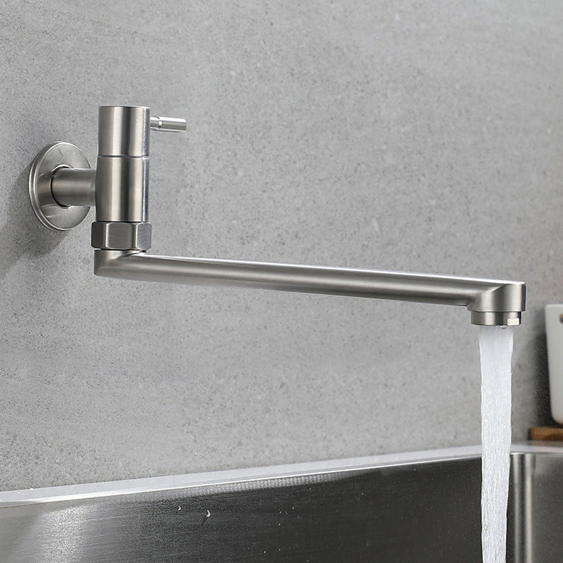 Grifo giratorio de acero inoxidable para montaje en pared – Llenador de ollas monomando para cocina