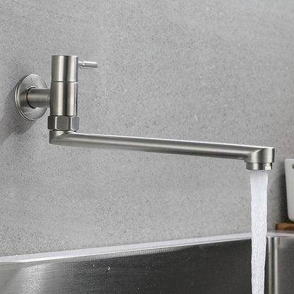 Grifo giratorio de acero inoxidable para montaje en pared – Llenador de ollas monomando para cocina