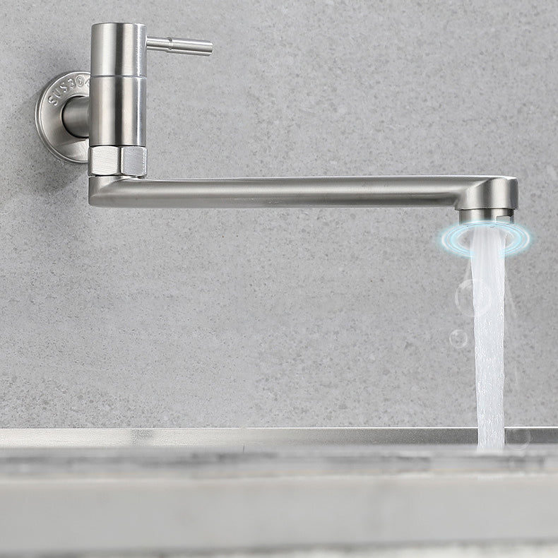 Grifo giratorio de acero inoxidable para montaje en pared – Llenador de ollas monomando para cocina