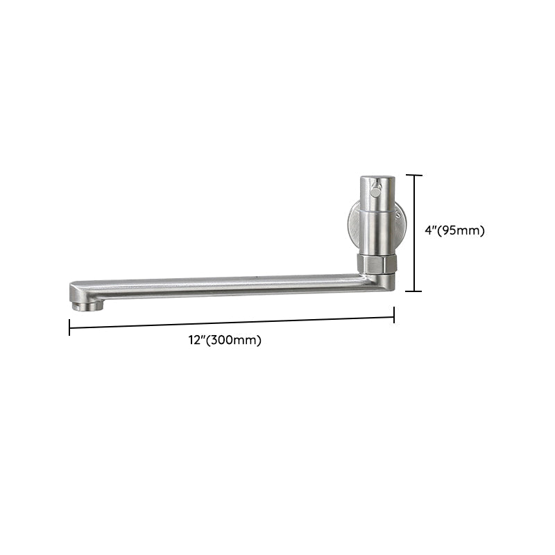 Grifo giratorio de acero inoxidable para montaje en pared – Llenador de ollas monomando para cocina