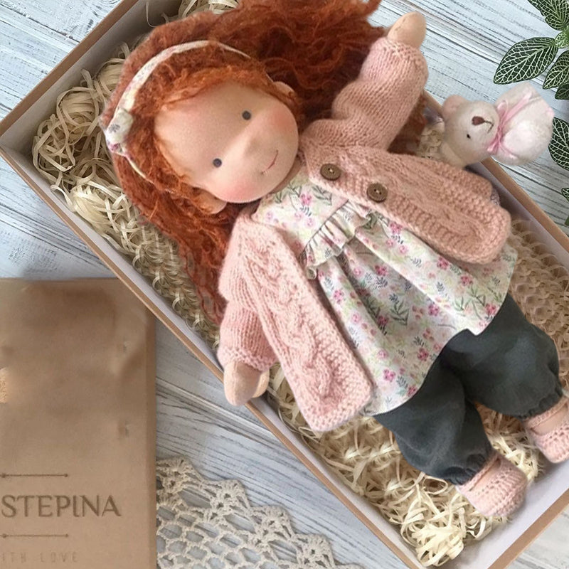 Cotton Comfort Doll for Kids | Soft Stuffed Companion Toy | Hand-Stitched Heirloom Quality | Hypoallergenic Fill | Encourages Imaginative