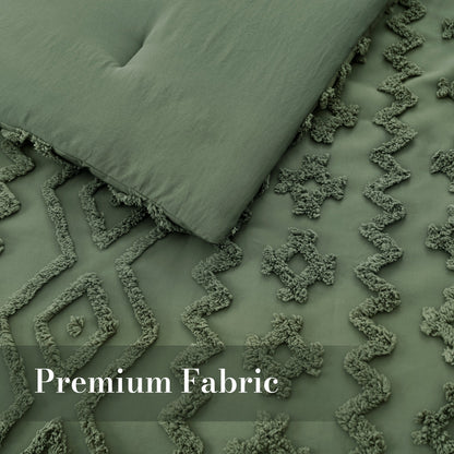 Ortekor Artistic Comforter Set | King Comforter Set with Intricate Embroidery | Ultra-Soft Bedding for Year-Round Comfort