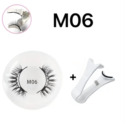 Reusable Magnetic False Eyelashes with Precision Applicator for Natural Volume & All-Day Wear
