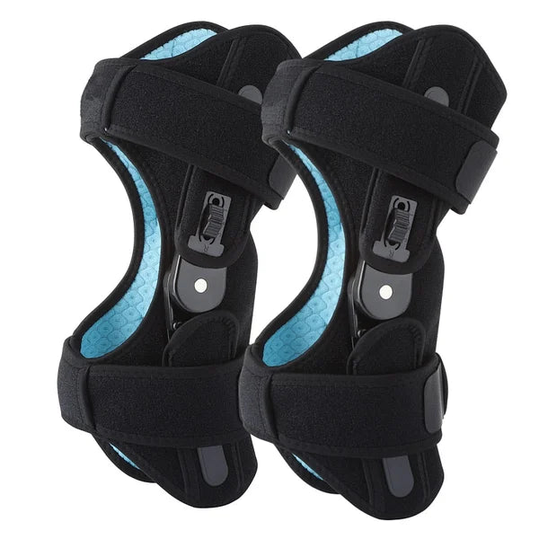 Spring-Loaded Knee Support Brace for Pain Relief & Stability - Adjustable Compression Sleeve for Walking, Sports & Work - Breathable Joint S