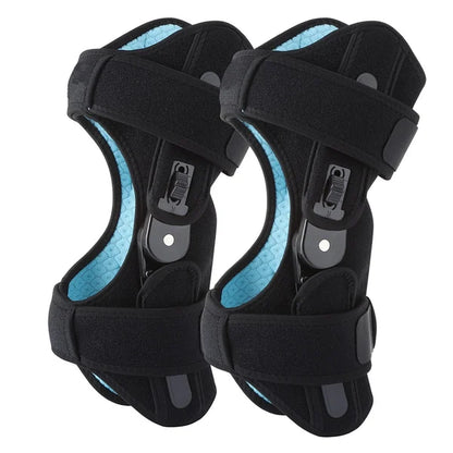 Spring-Loaded Knee Support Brace for Pain Relief & Stability - Adjustable Compression Sleeve for Walking, Sports & Work - Breathable Joint S