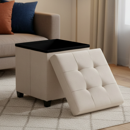 COMFYNEST – Banco otomano de almacenamiento cuadrado