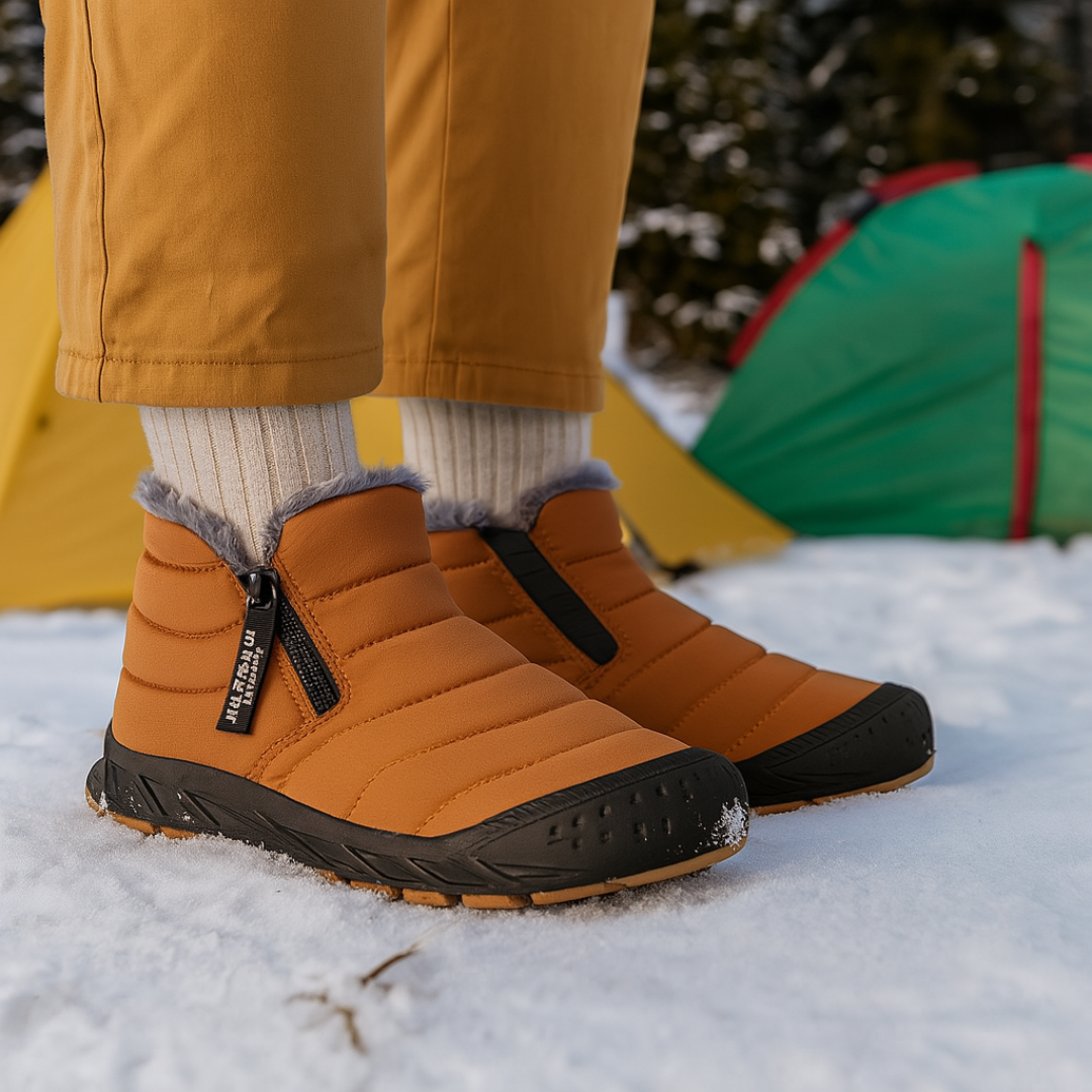 Men's & Women's Insulated Waterproof Winter Boots with Side Zipper for Snow & Ice | Fleece-Lined Slip-Resistant Shoes for Hiking, Walking