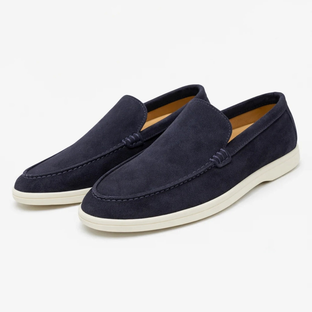 Men's Slip-On Loafers Suede-Look Casual Dress Shoes for Everyday Comfort & Style