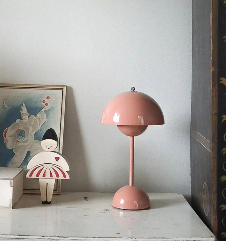 Adjustable Dimmable Metal Table Lamp – Petal Shade LED Desk Light for Living Room, Bedroom & Office