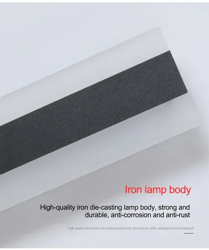 Outdoor Wall Light Weatherproof Fixture LED Modern Exterior Sconce for Porch Patio Entryway Garden Pathway IP65 Waterproof Year-Round