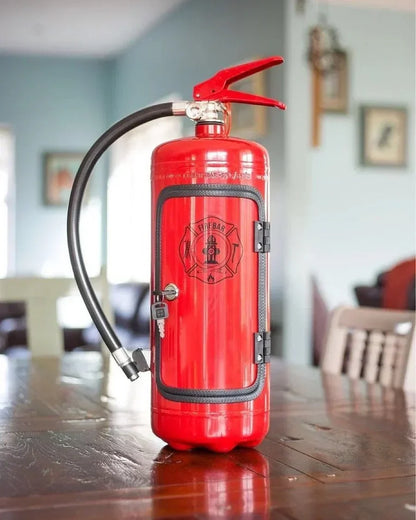 Hidden Fire Extinguisher Liquor Cabinet Decoy Safe for Bottle Storage Home Bar Man Cave Office Conversation Piece Metal Disguise
