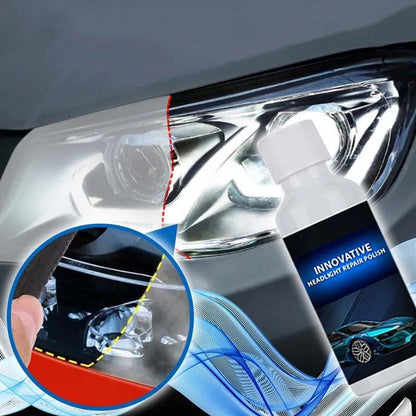 Headlight Restoration Kit – Removes Cloudiness & Yellowing for Crystal-Clear Lens Clarity on All Vehicles
