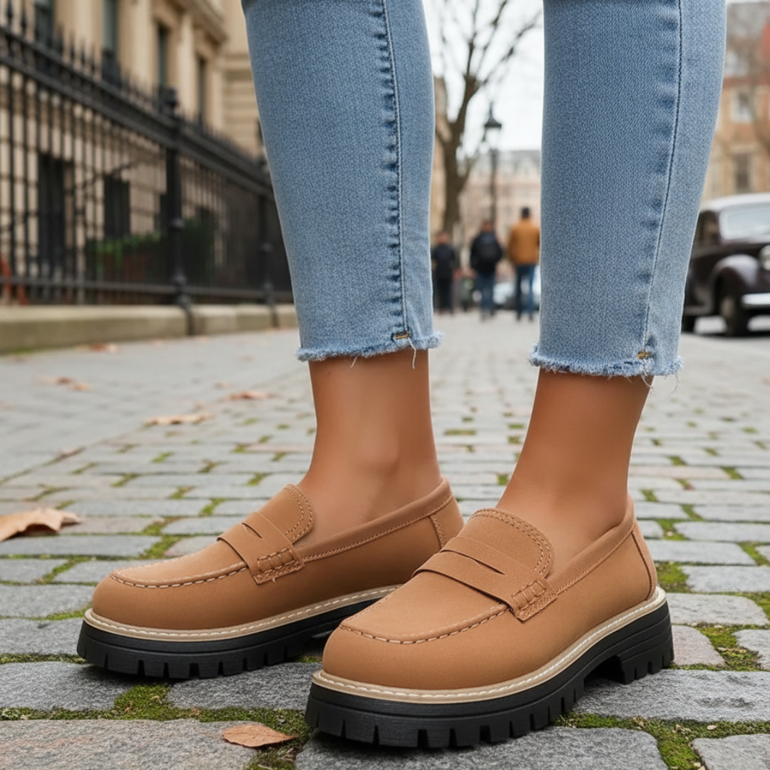 Cushioned Slip-On Shoes with Arch Support & Non-Slip Sole for All-Day Comfort – Women's & Men's Casual Loafers for Walking, Work, Travel