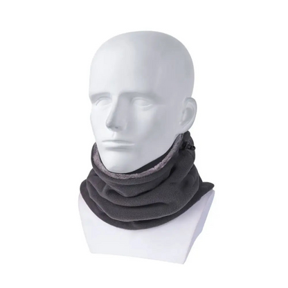 Adjustable Fleece Neck Gaiter with Drawstring for Winter Sports & Outdoor Activities – Versatile Face Cover