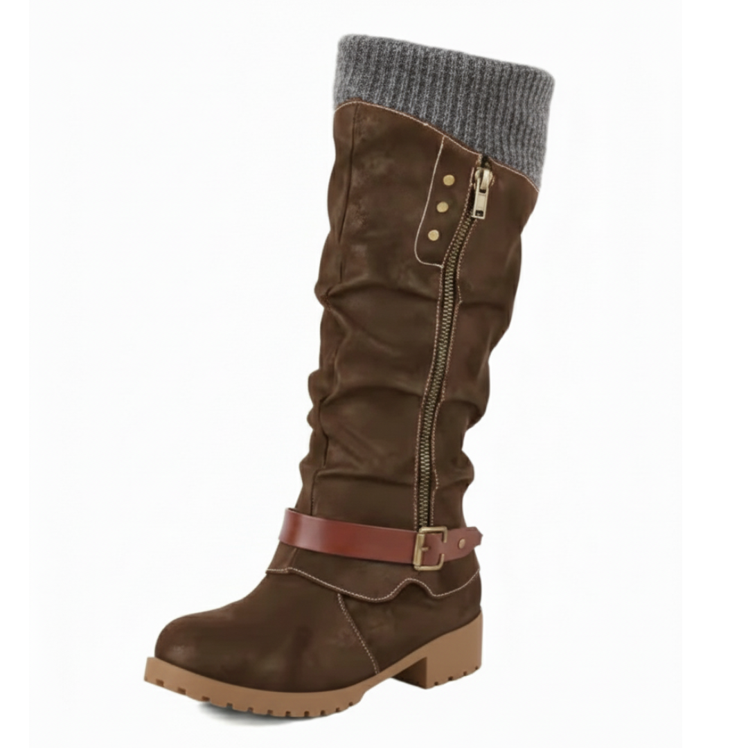 Insulated Mid-Calf Winter Boots with Arch Support for Women & Men – Side Zip Entry, Non-Slip Sole, Cold Weather Footwear