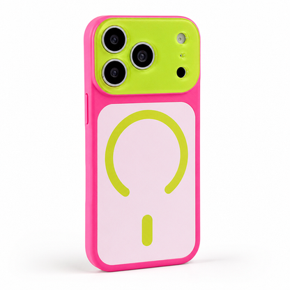 Reinforced-Corner Magnetic Phone Case with Drop Protection & Wireless Charging Alignment for iPhone 13-17 Series