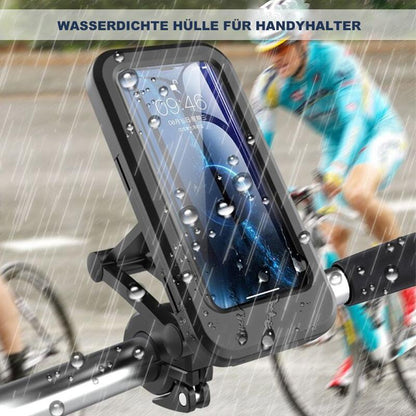 Waterproof Bike Phone Mount with Wireless Charging & 5000mAh Power Bank for E-Bikes & Motorcycles
