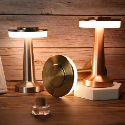 Cordless LED Accent Lamp with Dimming & Color Temperature Control for Bedrooms, Restaurants & Living Rooms