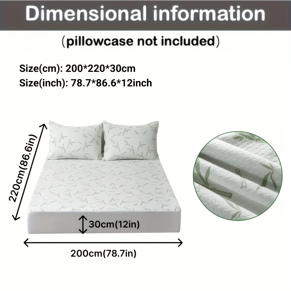 Cooling Bamboo Mattress Topper with 3D Airflow Layer for Temperature Regulation and Pressure Relief