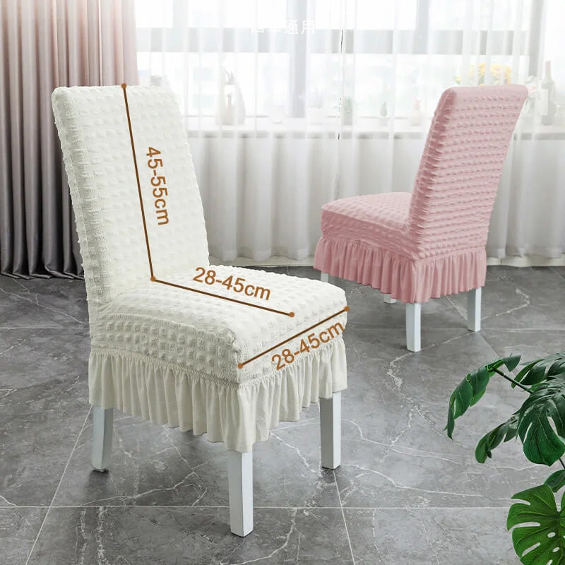 Non-Slip Stretchable Ruffled Chair Covers