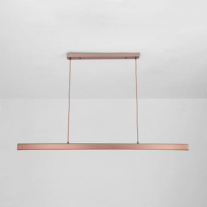Linear LED Pendant Light Metal Frame Acrylic Diffuser Contemporary Dining Room Kitchen Island Ceiling Fixture Dimmable Modern Hanging Lamp