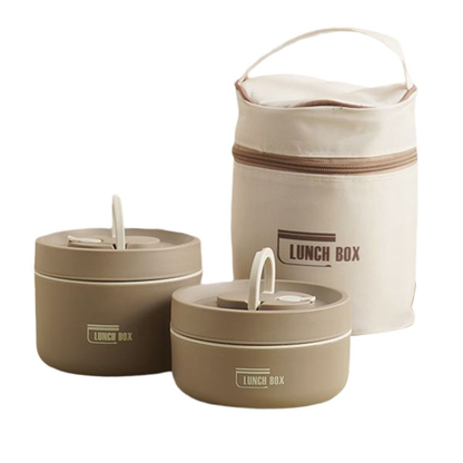 Stackable Insulated Food Jar Set with Leak-Proof Lids for Work School Travel Meal Prep Containers Portable Bento Box Hot Cold Food Storage S
