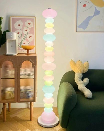 Translucent Acrylic Tower Light 63 Inches Tall Modern Statement Piece for Bedrooms Lounges Hallways Offices