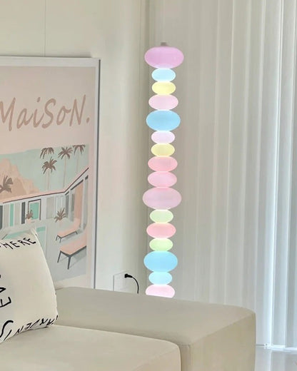 Translucent Acrylic Tower Light 63 Inches Tall Modern Statement Piece for Bedrooms Lounges Hallways Offices