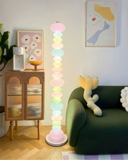Translucent Acrylic Tower Light 63 Inches Tall Modern Statement Piece for Bedrooms Lounges Hallways Offices