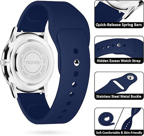 Ortekor Nurses Watch with Luminous Dial & Second Hand | Waterproof Design for Accurate Timekeeping