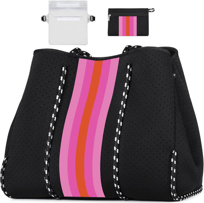 Ortekor beach Tote Bag | Large Beach Bag with Inner Pocket for Easy Organization