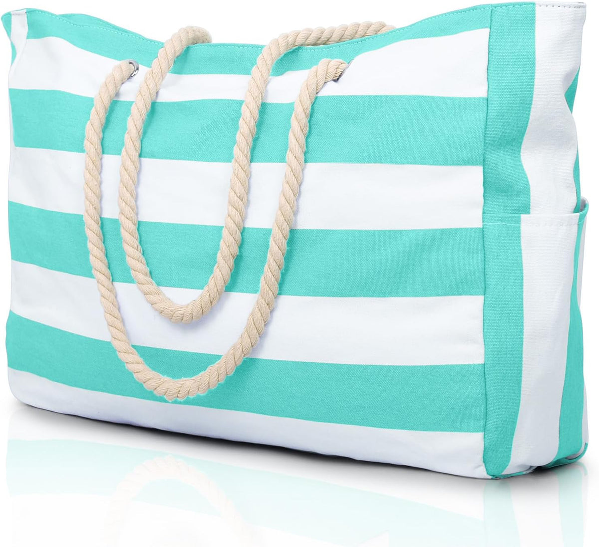 Colección Coastal | Bolso de playa grande e impermeable con cierre de cremallera | Diseño a prueba de arena para aventuras veraniegas sin esfuerzo