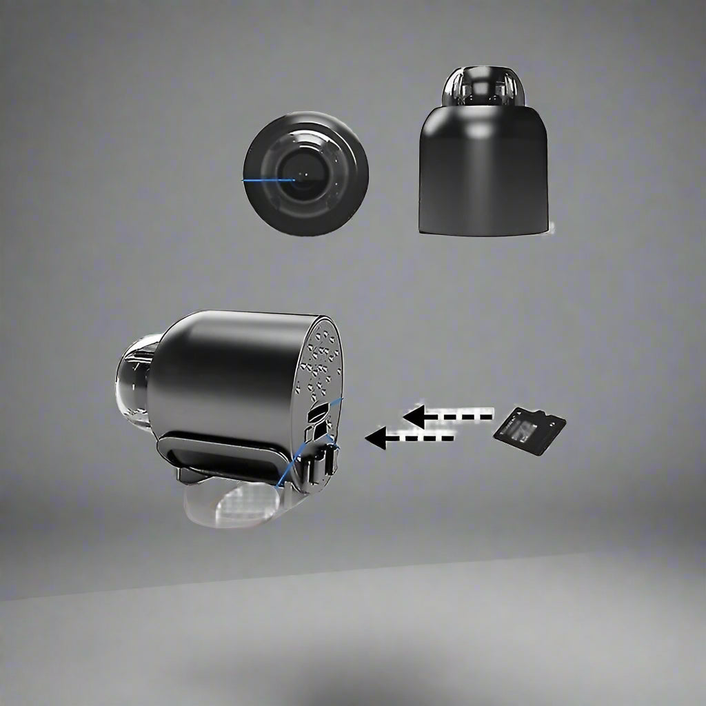 Ultra-Compact WiFi Security Camera 1080P HD Indoor Surveillance Wireless Motion Alerts Night Vision 140° Lens Home Office Nursery Monitor Sm