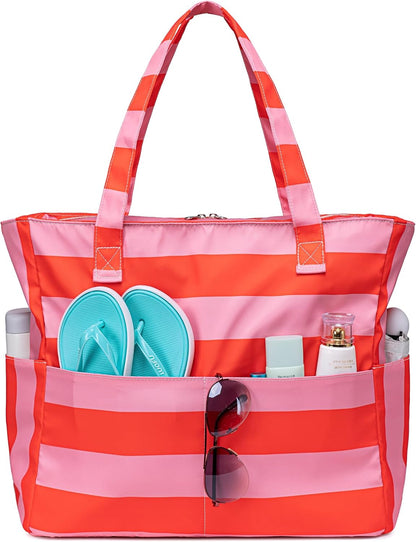 Bolso de playa impermeable Ortekor con compartimento para artículos húmedos | Equipaje de mano extragrande para viajes de fin de semana