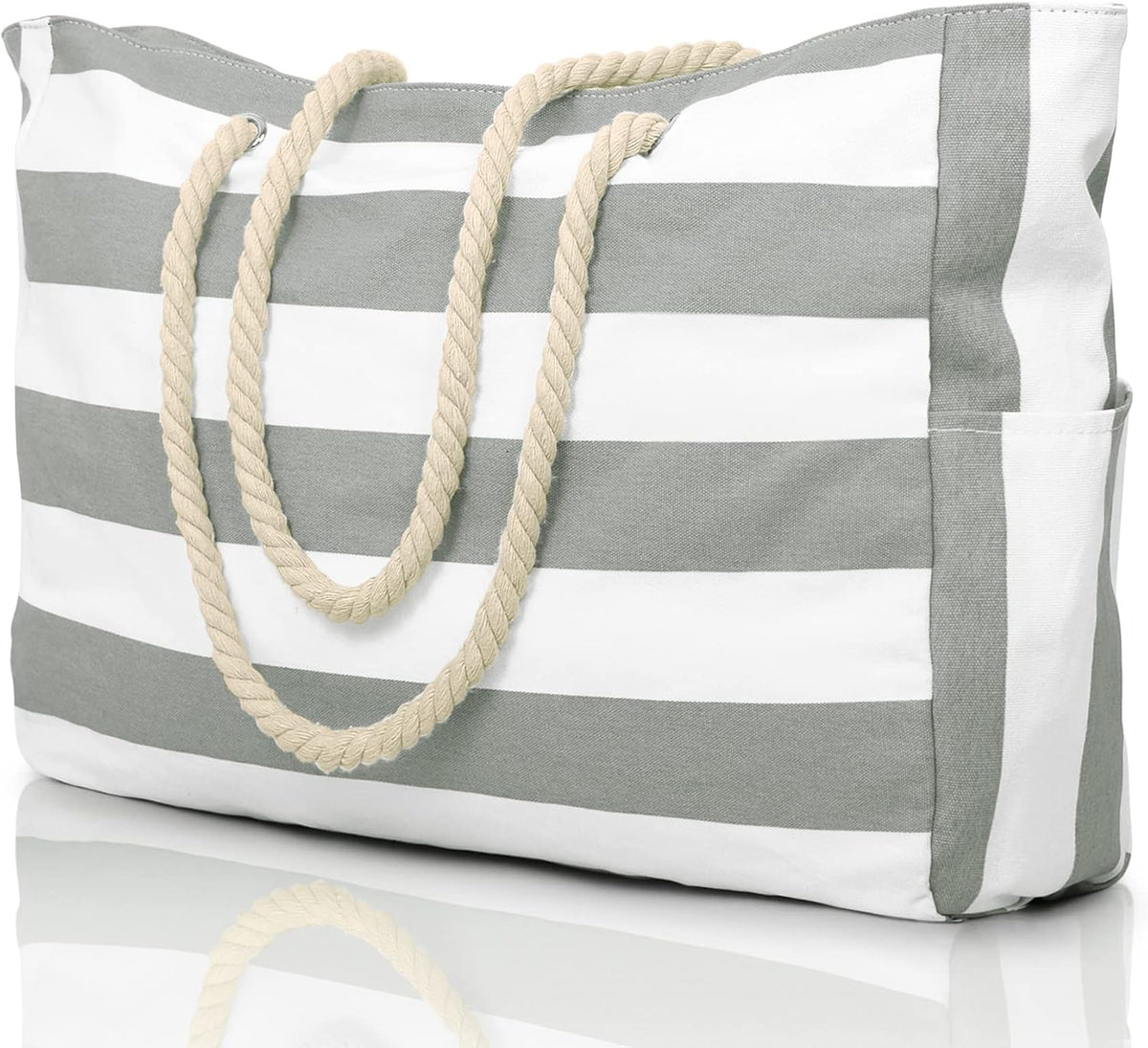 Colección Coastal | Bolso de playa grande e impermeable con cierre de cremallera | Diseño a prueba de arena para aventuras veraniegas sin esfuerzo