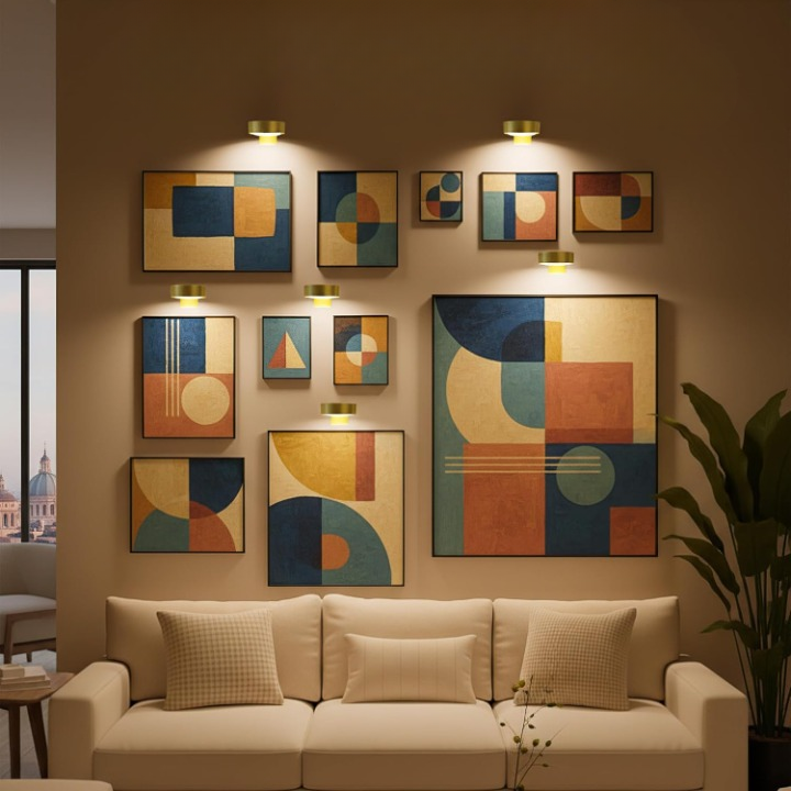 Battery-Powered Picture Light with Remote – Magnetic Mount LED Artwork Spotlight for Frames & Wall Displays