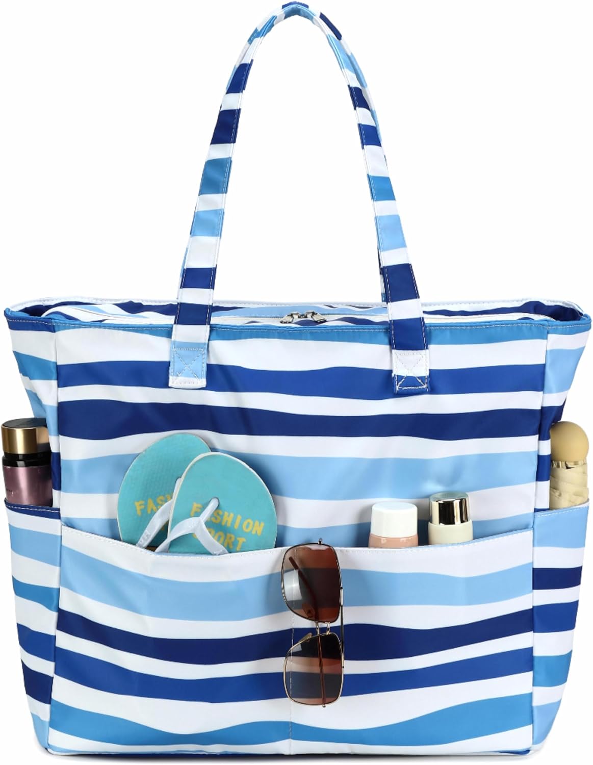 Bolso de playa impermeable Ortekor con compartimento para artículos húmedos | Equipaje de mano extragrande para viajes de fin de semana