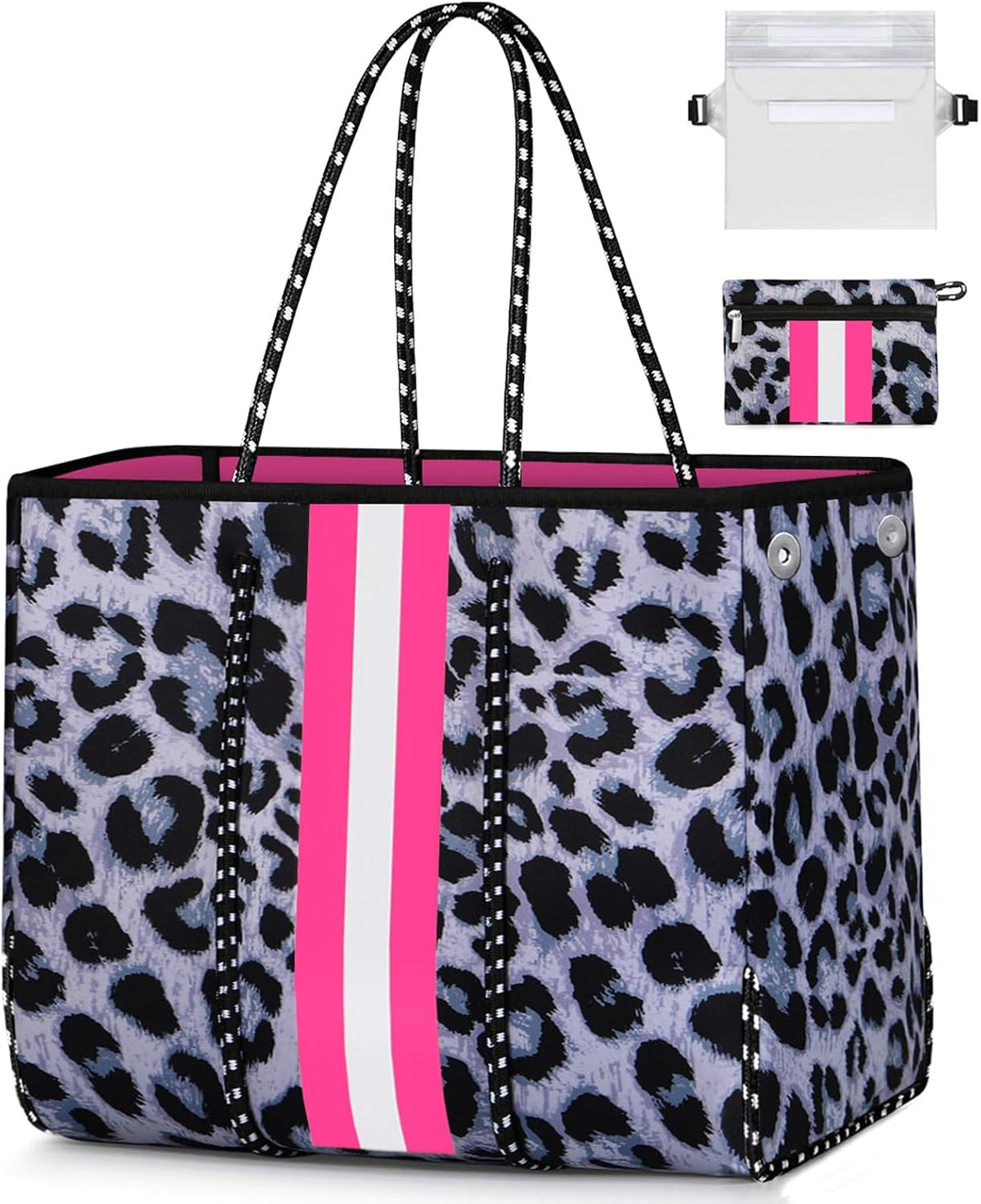 Ortekor beach Tote Bag | Large Beach Bag with Inner Pocket for Easy Organization
