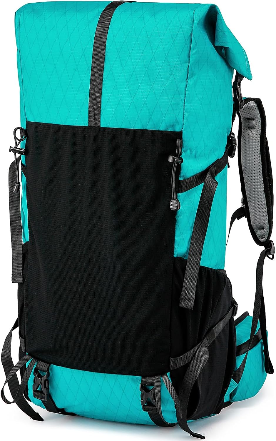 Equipo de aventura | Mochila de senderismo de 50L con armazón interno y diseño ligero | Bolsa de viaje duradera para montañismo y acampada