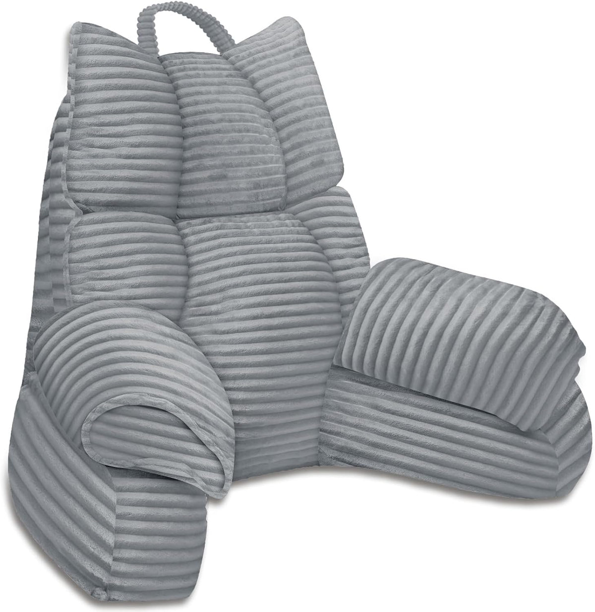 Cozy Reading Pillow with High Arm Rests & Supportive Memory Foam | Perfect Back Support for Relaxing, Reading & Gaming in Bed