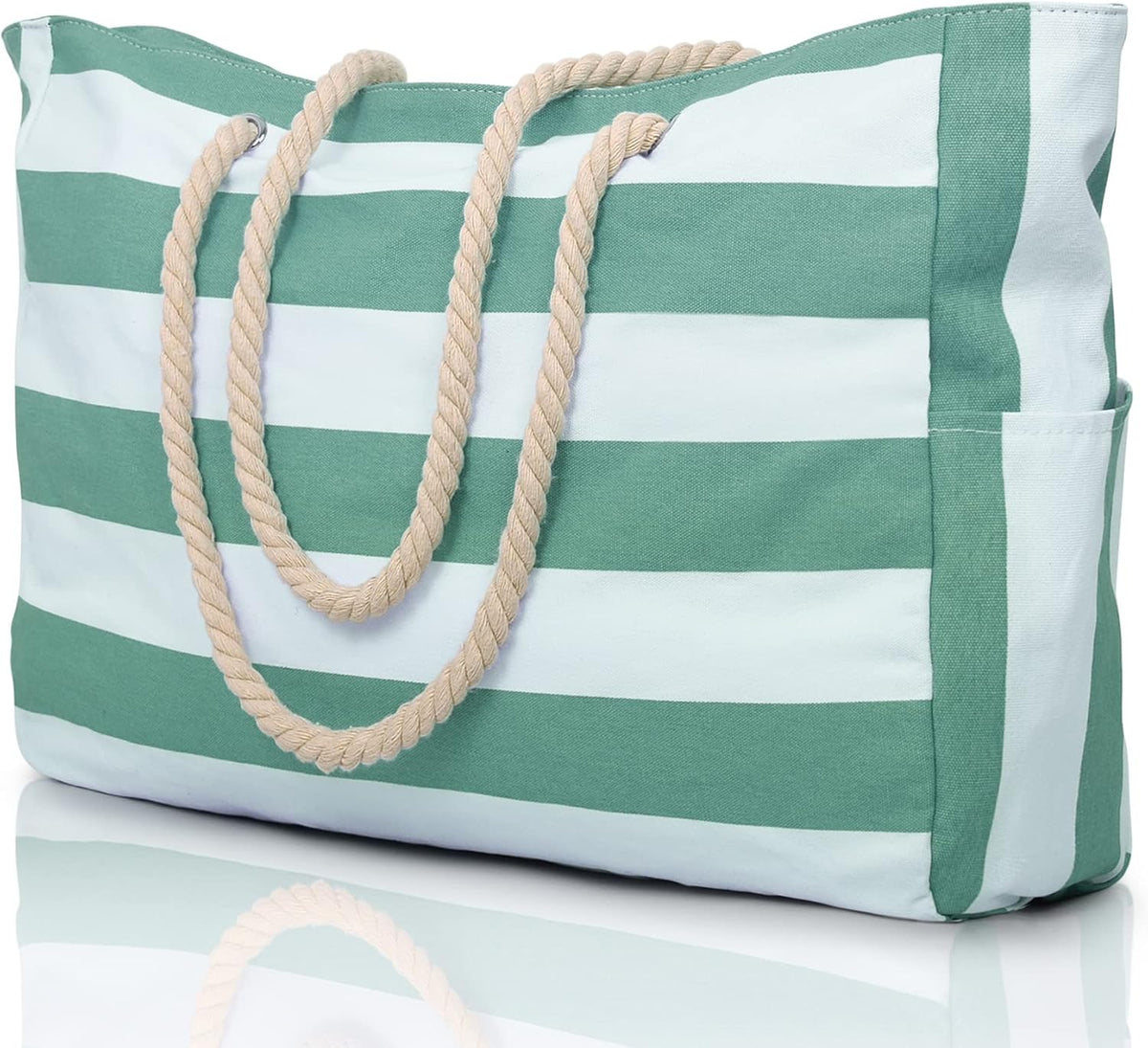 Colección Coastal | Bolso de playa grande e impermeable con cierre de cremallera | Diseño a prueba de arena para aventuras veraniegas sin esfuerzo