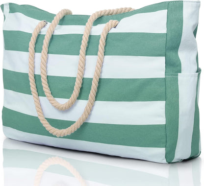 Colección Coastal | Bolso de playa grande e impermeable con cierre de cremallera | Diseño a prueba de arena para aventuras veraniegas sin esfuerzo